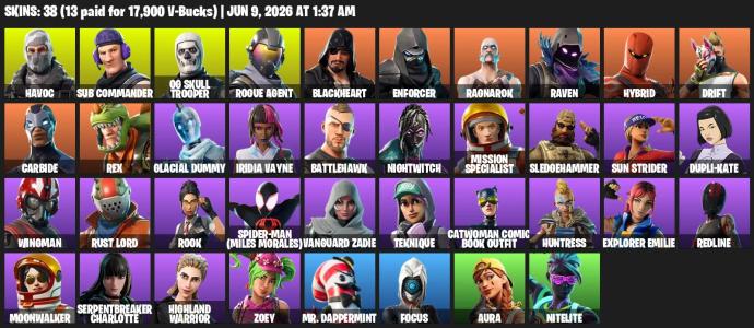 [PC/PSN/XBOX ] 38 skins | Purple Skull Trooper