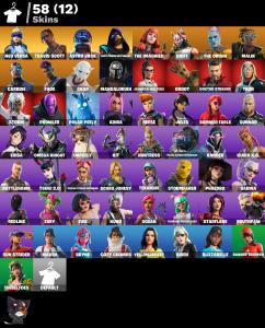 [PC/XBOX/PSN] 58 Skins 💜 Travis Scott 💜 Astro Jack | Neo Versa | FNCS Champion Seeker | The Imagined | Drift | Orange Justice | Carbide | Rage | Out West