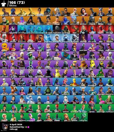 PC/PSN/Xbox/Nintendo 166 skins | Travis Scott | Leviathan Axe | Astro Jack | Pitch Patroller | Gold Brutus | Gold Midas | Zenith | Mizuki | Joey | Wild Card | Rox | Fade | Lynx | 500 VB — image 1