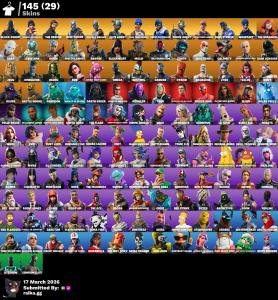 PC/PSN/Xbox/Nintendo 145 skins | OG STW | Black Knight | Sparkle Specialist | The Reaper | Blue Squire | Royale Knight | Elite Agent | Blue Team Leader | 400 VB — Fortnite account listing