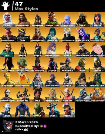 PC/PSN/Xbox/Nintendo 166 skins | OG STW | Travis Scott | Galaxy | Gold Midas | Point Patroller | Sub Commander | Fixer | Trilogy | Blue Striker | Vivi Chroma | Havoc | 650 VB — image 6