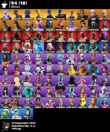 PC/PSN/Xbox/Nintendo 94 skins | OG STW | Galaxy | Travis Scott | Astro Jack | Gold Midas | Snake Eyes | Joey | Torin | Paradigm (Reality-659) | Fade | 330 VB — image 1