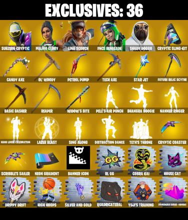 (PC/PSN/XBOX) 292 SKINS 🌟Subzero Cryptic 💎 Major Glory 💎 Lina Scorch 💎 FNCS Renegade 💎 Shady Doggo 💎 Valeria 💎 Dynamo Dancer 💎 150 V-Buck PARENTAL CONTROL — image 2