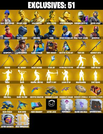 (PC/PSN/XBOX) OG STW 🌟280 SKINS 🌟Blue Team Leader 💎 Gold Midas 💎 Gold Brutus 💎 Gold TNTina 💎 Gold Meowscles 💎 Subzero Cryptic 💎 0 V-Buck  PARENTAL CONTROL — image 2