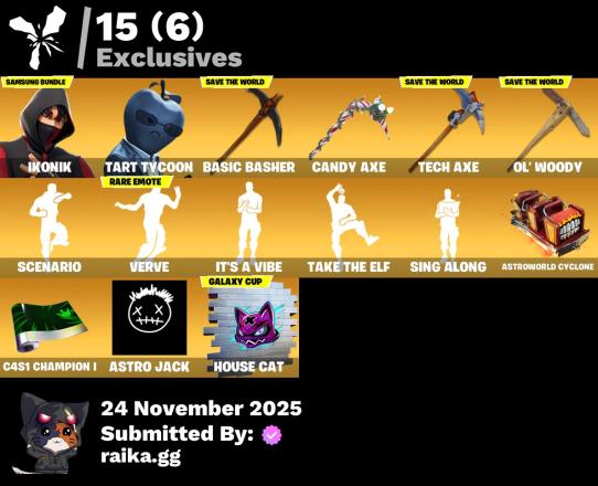 [PC/PSN/XBOX]  193 skins | IKONIK | Tart Tycoon | Mizuki | Renzo the Destroyer | Kado Thorne | Omegarok | Spectra Knight | Peter Griffin | Optimus Prime | Valeria | 500 VB — image 1