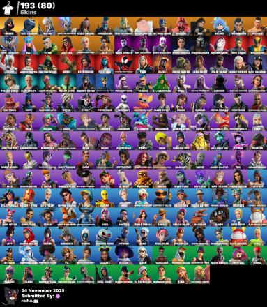 [PC/PSN/XBOX]  193 skins | IKONIK | Tart Tycoon | Mizuki | Renzo the Destroyer | Kado Thorne | Omegarok | Spectra Knight | Peter Griffin | Optimus Prime | Valeria | 500 VB — image 5
