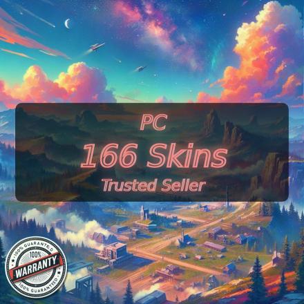 [PC/PSN/XBOX] 166 Skins+Fishstick+Astroworld Cyclone+Carnage+T-60 Power Armor+Finn the Human+Durrr Taisho+Clara+300 VB #CODE-359984 — image 1