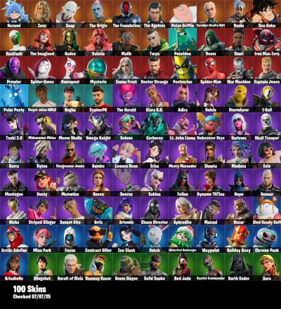 [PC/PSN/XBOX] 100 Skins+Bird Call+The Herald+Kiara K.O.+Nezumi+Doom+Shuri+Slingshot+Iron Man Zero+Adira+Zeus+150 VB #CODE-359443 — image 2