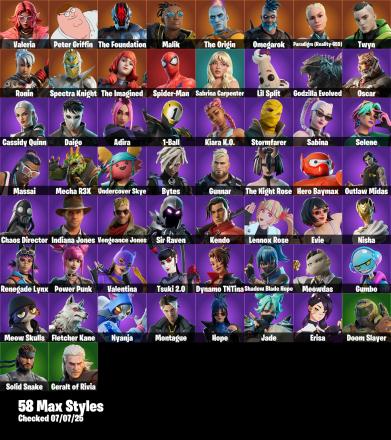 [PC/PSN/XBOX] 115 Skins+Nanner Ringer+John Cena+Haven+Lil Split+Wolverine Zero+Godzilla Evolved+Ezio Auditore+Oscar+150 VB #LOT-359416 — image 6