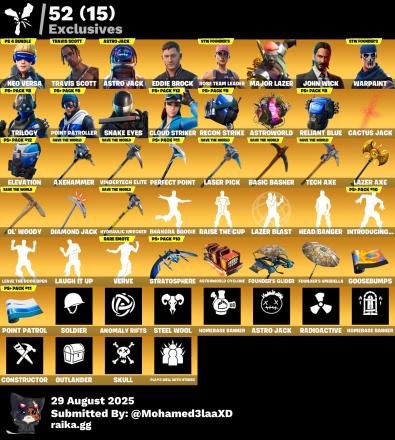 [PC] 247 skins | OG STW | Neo Versa | Travis Scott | Astro Jack | Eddie Brock | Major Lazer | John Wick | Trilogy | Point Patroller | Snake Eyes | 500 VB — image 4