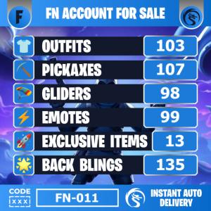 FN-011 [PC/PSN/XBOX/MOBILE/NINTENDO] 103 skins | Travis Scott | Gold Midas | Gold Brutus | Zenith | Renzo the Destroyer | Omega | Ruin | The Visitor | Valeria | Lynx | Enforcer | 100 VB