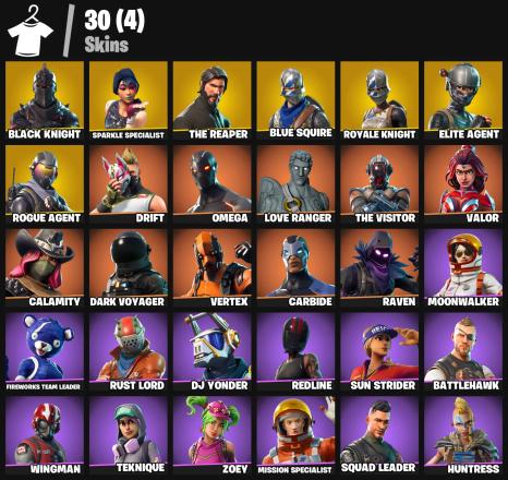 FN-005 [PC/PSN/MOBILE/NINTENDO] 30 skins | Black Knight | Sparkle Specialist | The Reaper | Blue Squire | Royale Knight | Elite Agent | Rogue Agent | Drift | Omega | 100 VB — image 2