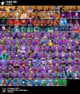 PC/Xbox/PlayStation/Switch | 142 Skins | Vivi Chroma | Subzero Cryptic | Peter Griffin | Darth Vader | Spider-Man | Rick Sanchez | Get Griddy