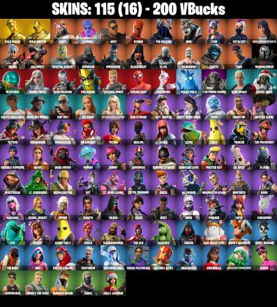 PC/PSN/XBOX ♨️115 skins ✨ Gold Midas ✨ Gold Brutus ✨ Orange Justice ✨ Drift ✨ Go Mufasa ✨ Ragnarok ✨ Dire ✨ The Ice King ✨ Peely ✨ Spider-Man ✨ #B885 — image 2
