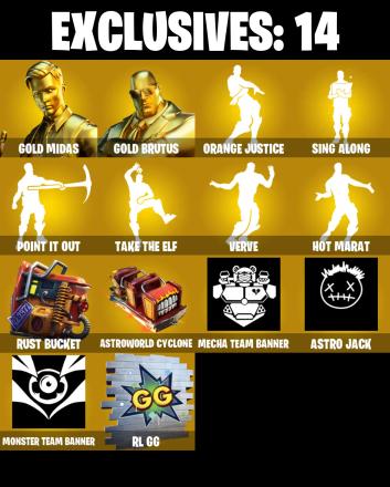 PC/PSN/XBOX ♨️115 skins ✨ Gold Midas ✨ Gold Brutus ✨ Orange Justice ✨ Drift ✨ Go Mufasa ✨ Ragnarok ✨ Dire ✨ The Ice King ✨ Peely ✨ Spider-Man ✨ #B885 — image 1