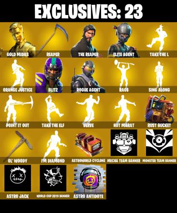 PC/PSN/XBOX ♨️88 skins ✨ Deadpool ✨ Gold Midas ✨ Reaper ✨ The Reaper ✨ Elite Agent ✨ Omega ✨ Take The L ✨ Orange Justice ✨ Blitz ✨ #B967 — image 1