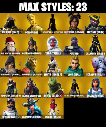 PC/PSN/XBOX ♨️105 skins ✨ OG STW ✨ Glow ✨ Deadpool ✨ Gold Midas ✨ Reaper ✨ World Warrior ✨ Dire ✨ The Ice King ✨ Luxe ✨ Peely ✨ Vendetta ✨ Fusion ✨ #B676 — image 7