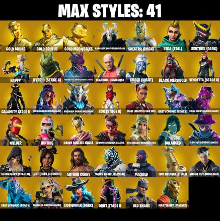 PC/PSN/XBOX ♨️130 skins ✨ Lara Croft ✨ Deadpool ✨ Gold Midas ✨ Gold Brutus ✨ Gold Meowscles ✨ Drift ✨ Go Mufasa ✨ Rage ✨ Ragnarok ✨ Dire ✨ #B756 — image 7