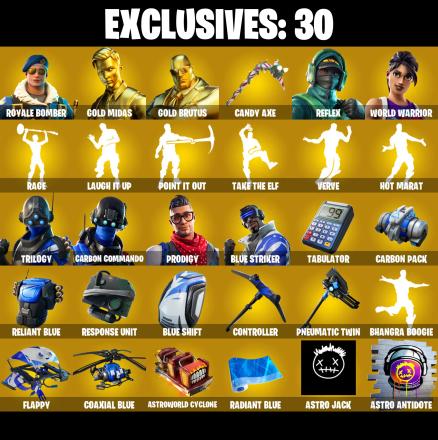 PC/PSN/XBOX ♨️134 skins ✨ Royale Bomber ✨ Deadpool ✨ Gold Midas ✨ Gold Brutus ✨ Candy Axe ✨ Reflex ✨ World Warrior ✨ Drift ✨ Rage ✨ Dire ✨ #B746 — image 1