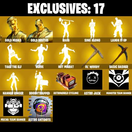 PC/PSN/XBOX ♨️134 skins ✨ Satoru Gojo ✨ Deadpool ✨ Gold Midas ✨ Gold Brutus ✨ Rage ✨ Luxe ✨ Peely ✨ Vendetta ✨ Ultima Knight ✨ Eternal Knight ✨ #B743 — image 1