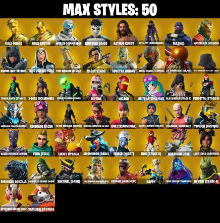 PC/PSN/XBOX ♨️134 skins ✨ Satoru Gojo ✨ Deadpool ✨ Gold Midas ✨ Gold Brutus ✨ Rage ✨ Luxe ✨ Peely ✨ Vendetta ✨ Ultima Knight ✨ Eternal Knight ✨ #B743 — image 7