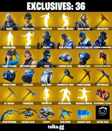 PC/PSN/XBOX ♨️193 skins ⭐️ Havoc ⭐️ Trailblazer ⭐️ Rogue Agent ⭐️ Trilogy ⭐️ Blue Striker ⭐️ Point Patroller ⭐️ Carbon Commando ⭐️ #B93 — image 1