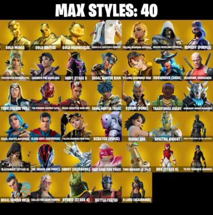 PC/PSN/XBOX ♨️155 skins 👑 OG STW | Rogue Spider Knight 👑 Gold Midas 👑 Gold Brutus 👑 Gold Meowscles 👑 John Wick 👑 Subzero Cryptic 👑 Cryptic Sling-kit 👑 #B663 — image 7