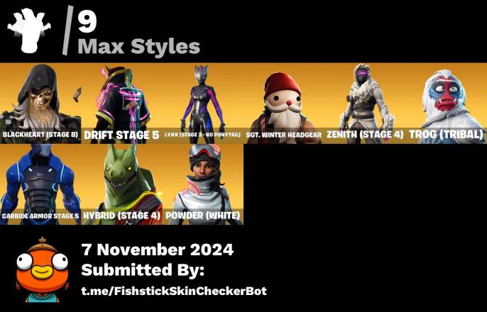 The Reaper 🏆 Blue Squire 🏆 Royale Knight 🏆 Elite Agent 🏆 Mako 🏆 Take The L 🏆 Floss 🏆 Omega 🏆 Orange Justice 🏆 Dark Voyager 🏆 Rogue Agent 🏆 Drift 🏆 Carbide 🏆 Trusty No. 2 🏆 Royale Shield 🏆 Squire Shield 🏆 Ride The Pony 🏆 PC ♨️ 33 skins — image 8