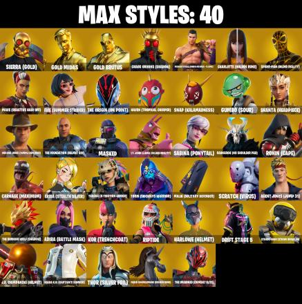 PC/PSN/XBOX ♨️113 skins ✨ Lara Croft ✨ Deadpool ✨ Gold Midas ✨ Gold Brutus ✨ Drift ✨ Jabba Switchway ✨ Rage ✨ Ragnarok ✨ Alli ✨ Fusion ✨ #B888 — image 7