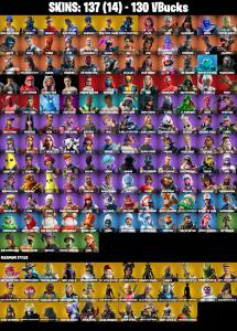 ❤️ [PC/PSN/XBOX/NINTENDO/MOBILE] 137 SKINS ❤️ OG STW ❤️ GALAXIA ❤️ MIDAS ❤️ BLUE TEAM LEADER ❤️ FUSION ❤️ CALAMITY ❤️ DRIFT ❤️ CARBIDE ❤️ DIRE ❤️ MANDALORIAN ❤️ FINN ❤️ SITH TROOPER ❤️ REY ❤️ AHSOKA TANO ❤️ MYSTIQUE ❤️ SPIDER-MAN ❤️ 130 VBUCKS ❤️ EMAIL — Fortnite account listing