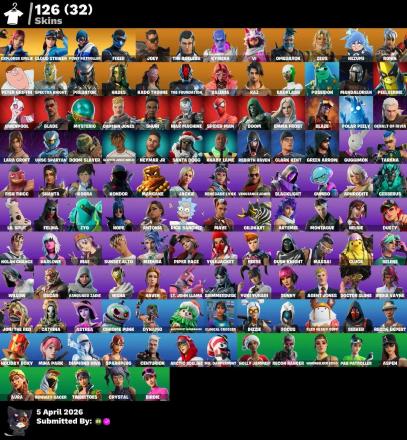 [PC/PSN/XBOX] 126 skins | Explorer Emilie | Cloud Striker | Point Patroller | Lara Croft | Rebirth Raven | Emma Frost  | Backlash | 450 VB — image 1