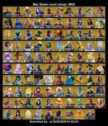 [PC/PSN/XBOX] 287 skins + Sweaty Skins ⸱ Par Patroller + Surf Witch + Focus + Aura + Lara Croft | Simpsons skins | Gold Midas | Gold Brutus | Heron Stance Hero | Valeria | The Origin | Malik | Deadpool | Spider-Man | Laugh It Up — image 4