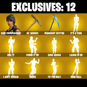 (PC/PSN/XBOX) 328 SKINS ๐ Renegade Raider ๐ Aerial Assault Trooper ๐ Keri Commander ๐ Era ๐ Ascendant Midas ๐ 1350 V-Buck PARENTAL CONTROL โ Fortnite account listing