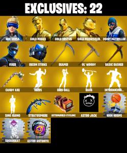 (PC/PSN/XBOX) 174 SKINS / Neo Versa 🎰 Gold Midas 🎰 Gold Brutus 🎰 Gold Meowscles 🎰 Point Patroller 🎰 Fixer 🎰 Eternal Knight 🎰 200 V-Buck PARENTAL CONTROL — Fortnite account listing