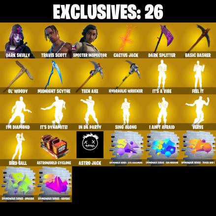 (PC/PSN/XBOX) 322 SKINS 🍒 Dark Skully 🍒 Travis Scott 🍒 Specter Inspector 🍒 Era 🍒 Predator 🍒 Paradigm (Reality-659) 🍒 Fade 🍒 300 V-Bucks PARENTAL CONTROL — image 1
