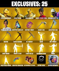 (PC/PSN/XBOX) 220 SKINS 🍒 Gold Meowscles 🍒 Gold Midas 🍒 Gold Brutus 🍒 Heron Stance Hero 🍒 Subzero Cryptic 🍒 Pitch Patroller 🍒 150 V-Buck PARENTAL CONTROL — Fortnite account listing