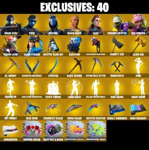 (PC/PSN/XBOX) 230 SKINS π Snake Eyes π Fixer π Sultura π Black Adam π Aloy π Subzero Cryptic π Vivi Chroma π Major Lazer π 350 V-Buck PARENTAL CONTROL β Fortnite account listing