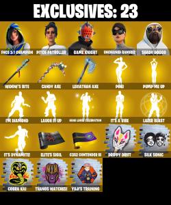 (PC/PSN/XBOX) 238 SKINS π FNCS 3:1 Champion π Pitch Patroller π Game Knight π Unchained Ramirez π Shady Doggo π Raz π 400 V-Buck PARENTAL CONTROL β Fortnite account listing