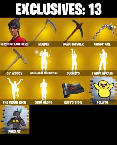(PC/PSN/XBOX) 160 SKINS / Heron Stance Hero 🎰 Snap 🎰 The Foundation 🎰 Ronin 🎰 Menace 🎰 Spire Assassin 🎰 The Imagined 🎰 The Origin 🎰 0 V-Buck PARENTAL CONTROL — Fortnite account listing