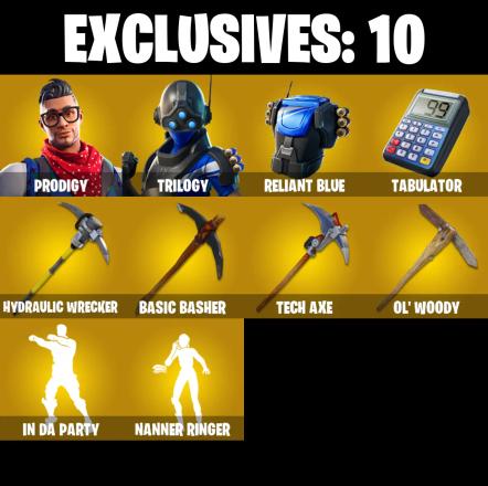 (PC/PSN/XBOX) 116 SKINS / Prodigy π° Trilogy π° Snap π° The Imagined π° The Origin π° Optimus Prime π° Kado Thorne π° Malik π° Era π° 500 V-Buck PARENTAL CONTROL β image 1