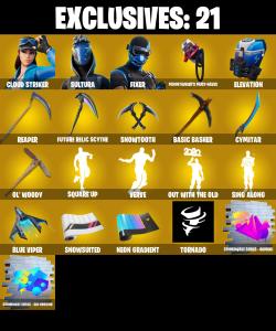 (PC/PSN/XBOX) 146 SKINS / Cloud Striker ๐ฐ Sultura ๐ฐ Fixer ๐ฐ Snap ๐ฐ The Foundation ๐ฐ Ronin ๐ฐ Eternal Knight ๐ฐ Menace ๐ฐ 850 V-Buck PARENTAL CONTROL โ Fortnite account listing