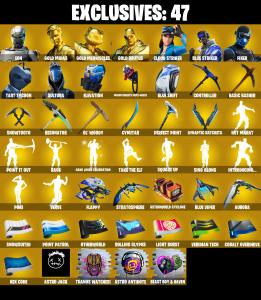(PC/PSN/XBOX) 207 SKINS ๐ Renegade Raider ๐ Eon ๐ Gold Midas ๐ Gold Meowscles ๐ Gold Brutus ๐ Cloud Striker ๐ Blue Striker ๐ 900 V-Buck PARENTAL CONTROL โ Fortnite account listing