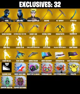 (PC/PSN/XBOX) 223 SKINS 🍒 Renegade Raider 🍒 Aerial Assault Trooper 🍒 Fixer 🍒 Sultura 🍒 Naruto Uzumaki 🍒 Raz 🍒 Torin 🍒 950 V-Buck PARENTAL CONTROL — Fortnite account listing