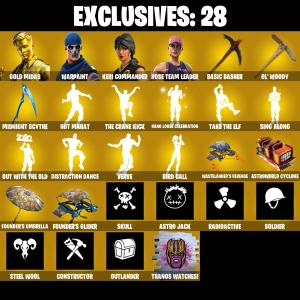 (PC/PSN/XBOX) OG STW π 370 SKINS π Renegade Raider π Gold Midas π Keri Commander π John Wick π Era π Predator π 900 V-Buck PARENTAL CONTROL β Fortnite account listing