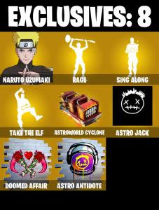 (PC/PSN/XBOX) 206 SKINS 🍒 Naruto Uzumaki 🍒 Gear Specialist Maya 🍒 The Imagined 🍒 Backlash 🍒 Midas Rex 🍒 Renzo the Destroyer 🍒 200 V-Buck PARENTAL CONTROL — Fortnite account listing