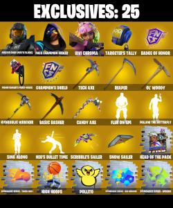 (PC/PSN/XBOX) 257 SKINS ๐ Renegade Raider ๐ Master Chief (Matte Black) ๐ FNCS Champion Seeker ๐ Vivi Chroma ๐ The Imagined ๐ 600 V-Buck PARENTAL CONTROL โ Fortnite account listing