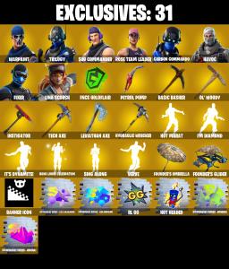 (PC/PSN/XBOX) OG STW π 285 SKINS π Trilogy π Sub Commander π Carbon Commando π Havoc π Fixer π Lina Scorch π John Wick π Lynx π 50 V-Buck PARENTAL CONTROL β Fortnite account listing