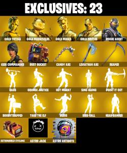 (PC/PSN/XBOX) 278 SKINS 🍒 Renegade Raider 🍒 Aerial Assault Trooper 🍒 Gold TNTina 🍒 Gold Meowscles 🍒 Gold Midas 🍒 Gold Brutus 🍒 300 V-Buck PARENTAL CONTROL — Fortnite account listing