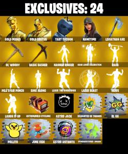 (PC/PSN/XBOX) 293 SKINS โ ๏ธ Gold Midas โ ๏ธ Gold Brutus โ ๏ธ Tart Tycoon โ ๏ธ Hangtime โ ๏ธ Joey โ ๏ธ The Imagined โ ๏ธ Mizuki โ ๏ธ Spectra Knight โ ๏ธ Fusion โ ๏ธ -1200 V-Bucks โ Fortnite account listing