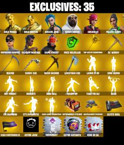 (PC/PSN/XBOX) 452 SKINS ๐ Renegade Raider ๐ Gold Midas ๐ Gold Brutus ๐ Arcane Jinx ๐ Shady Doggo ๐ Arcane Vi ๐ Major Glory ๐ 100 V-Bucks PARENTAL CONTROL โ Fortnite account listing